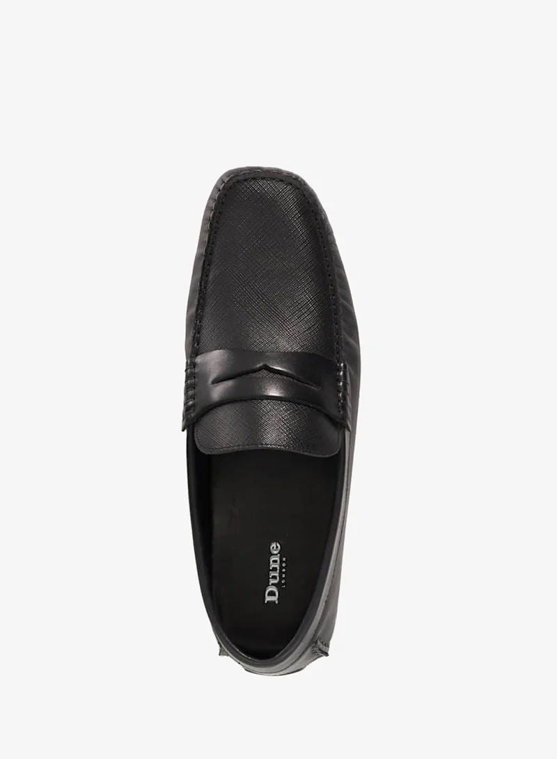 Dune London Men Formal Slip-On BRAVERRY Textured Loafers