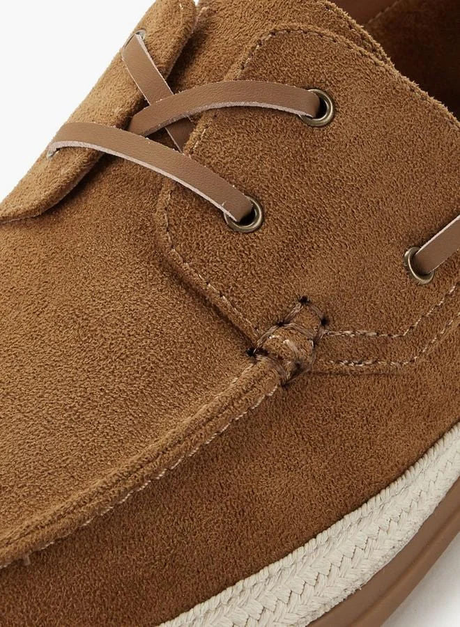 Peppermint Men Lace-Up Espadrille Boat Shoes