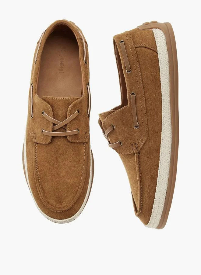Peppermint Men Lace-Up Espadrille Boat Shoes