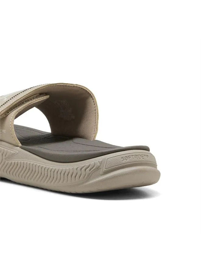 Puma Unisex Casual SoftridePro 24 V Slides Birch Matte Bronze Frosted Ivory
