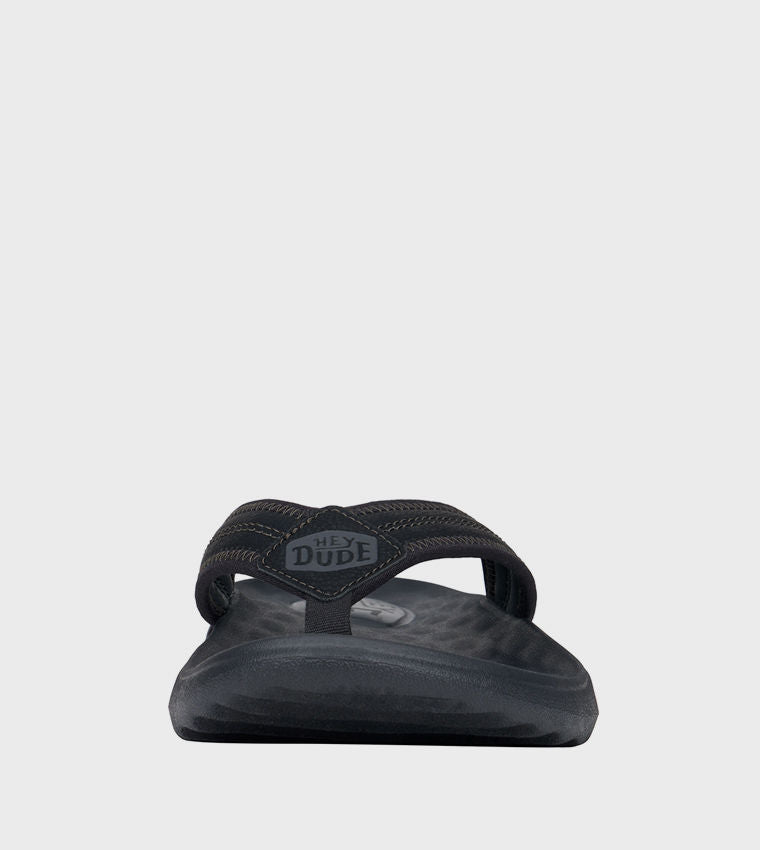 Hey Dude Myers Classic Flip-Flops Black