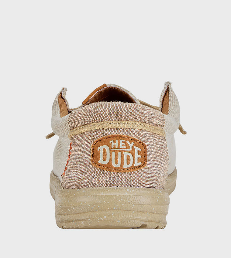 HEY DUDE WALLY Coastline Jute Slip-On Shoes Beige