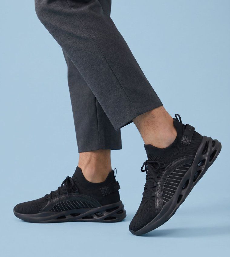 Aldo MOTIONX Lace Up Sneakers Black Low Top