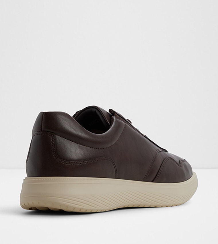 Aldo ANTLEY Brown Men's Stylish Low‑Top Lace‑Up Sneakers