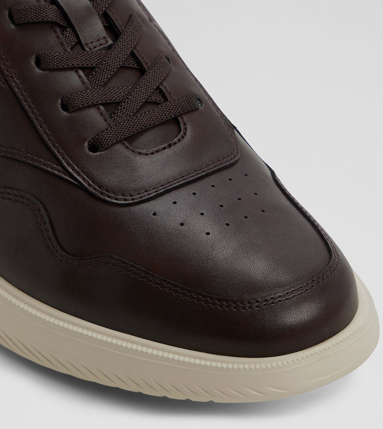 Aldo ANTLEY Brown Men's Stylish Low‑Top Lace‑Up Sneakers