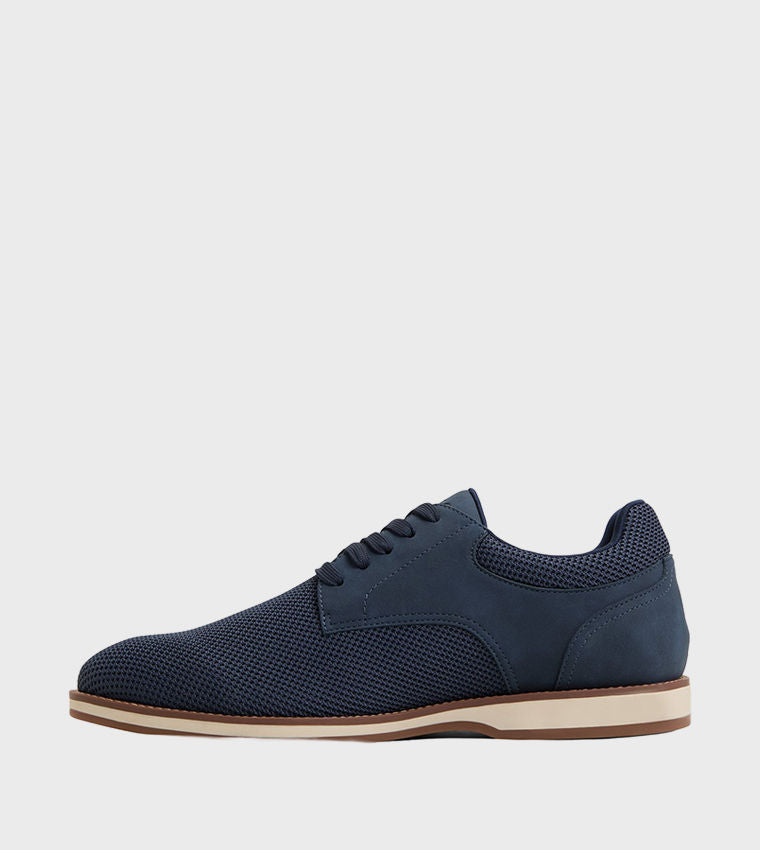 Aldo CCORBY Textured Round Toe Low‑Top Shoes Navy