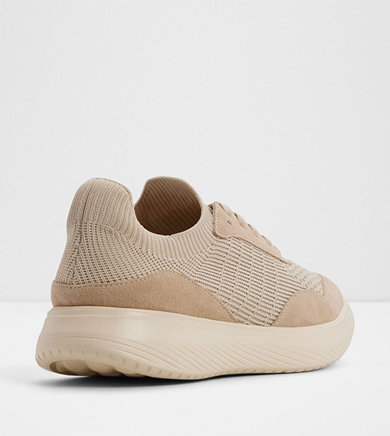 Aldo Men Casual DOYLE Textured Lace-Up Sneakers Beige 20DOYLE276_Light-Beige