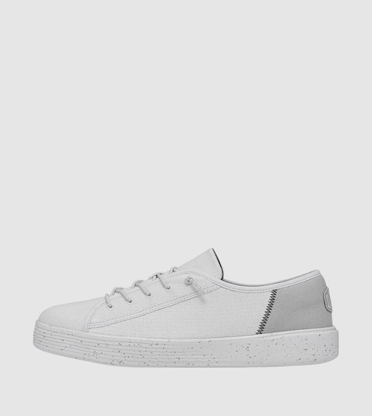 Hey Dude Cody Mesh Low-Top Casual Shoes Off White