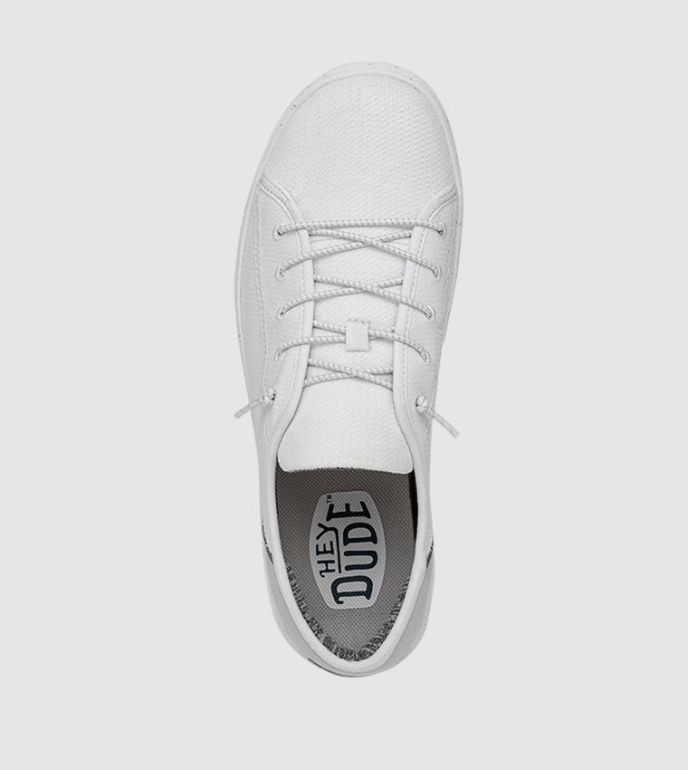 Hey Dude Cody Mesh Low-Top Casual Shoes Off White