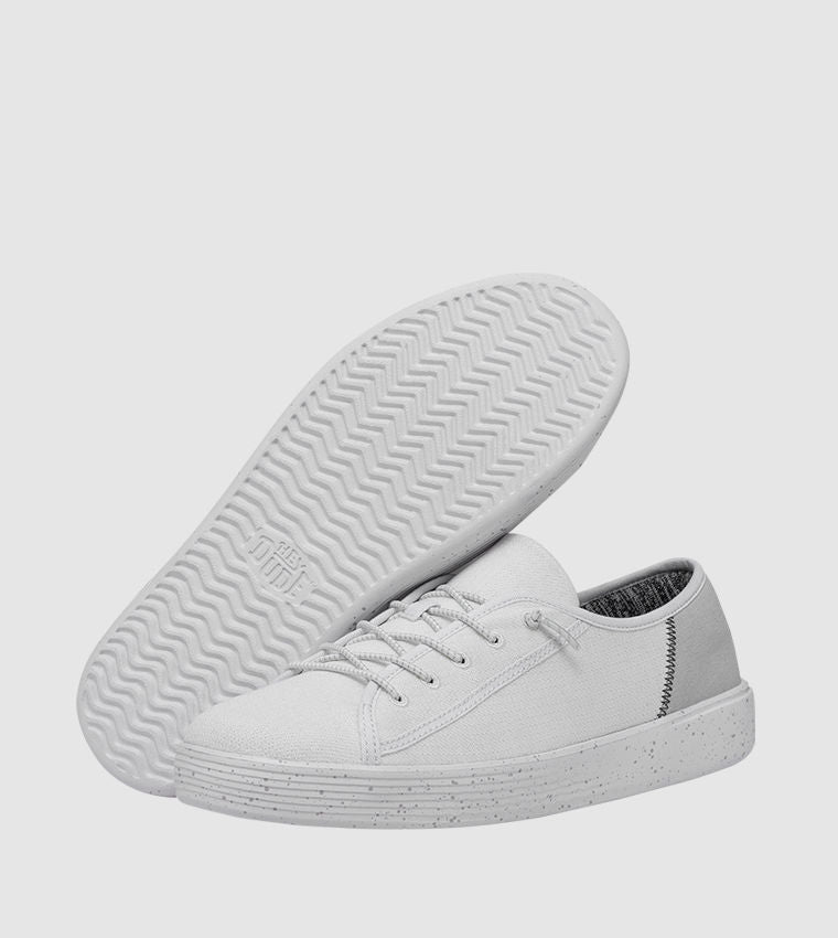 Hey Dude Cody Mesh Low-Top Casual Shoes Off White