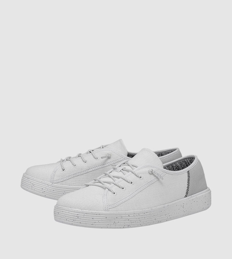 Hey Dude Cody Mesh Low-Top Casual Shoes Off White