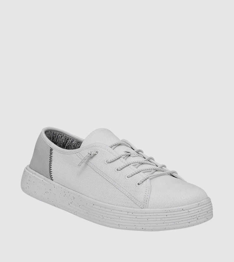 Hey Dude Cody Mesh Low-Top Casual Shoes Off White