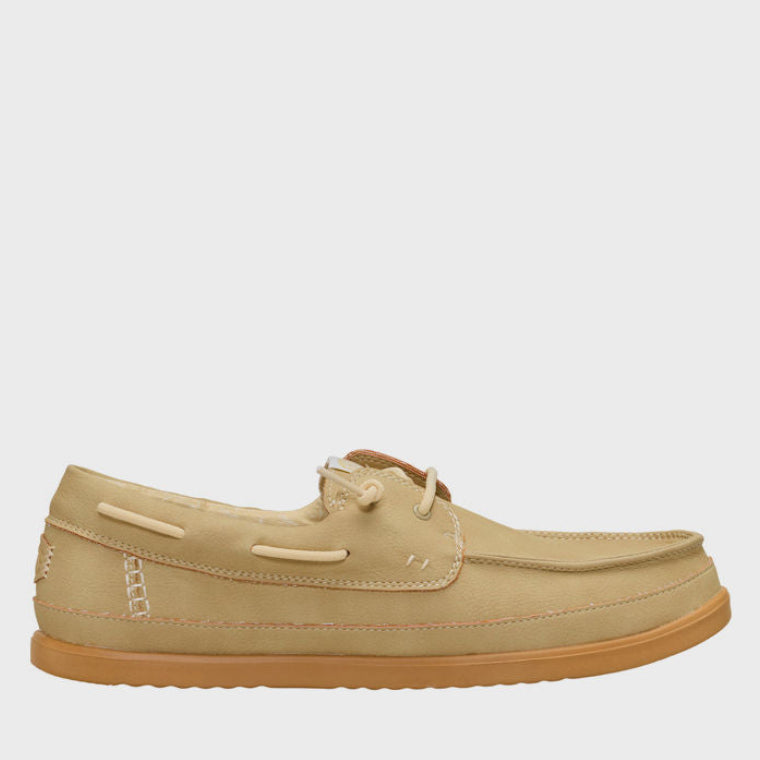 HEY DUDE Men Casual HARBOR Lo Classic Slip-On Shoes Beige