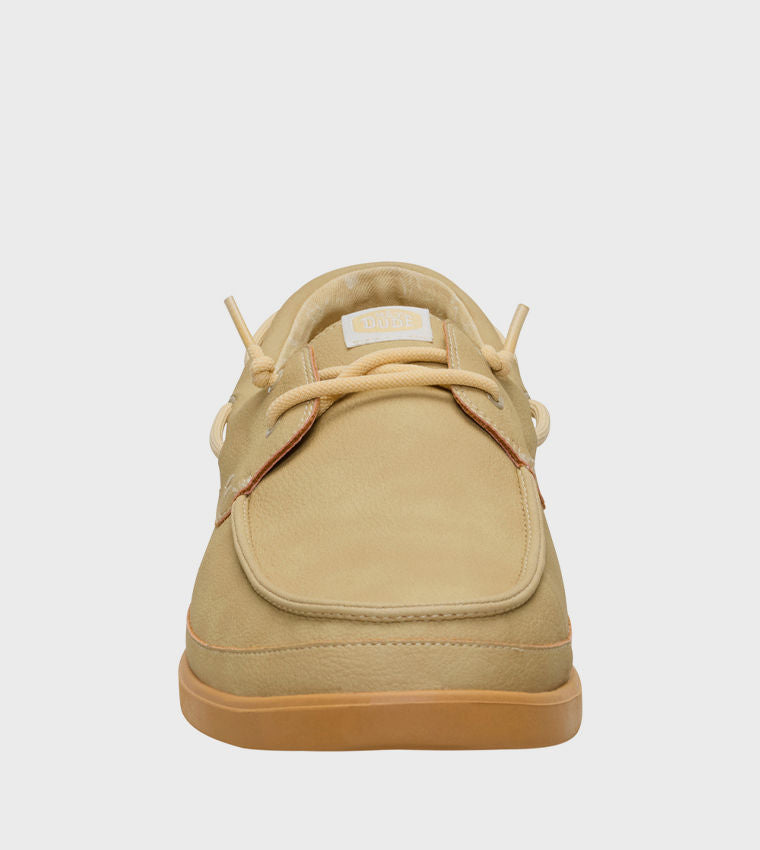 HEY DUDE Men Casual HARBOR Lo Classic Slip-On Shoes Beige