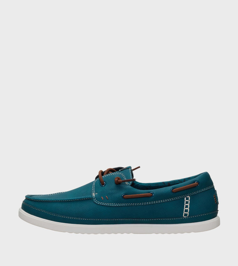 HEY DUDE Men Casual HARBOR Lo Classic Slip-On Shoes Green