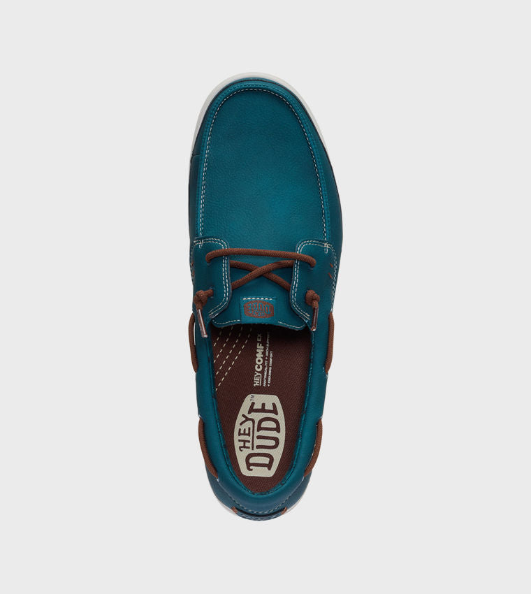HEY DUDE Men Casual HARBOR Lo Classic Slip-On Shoes Green