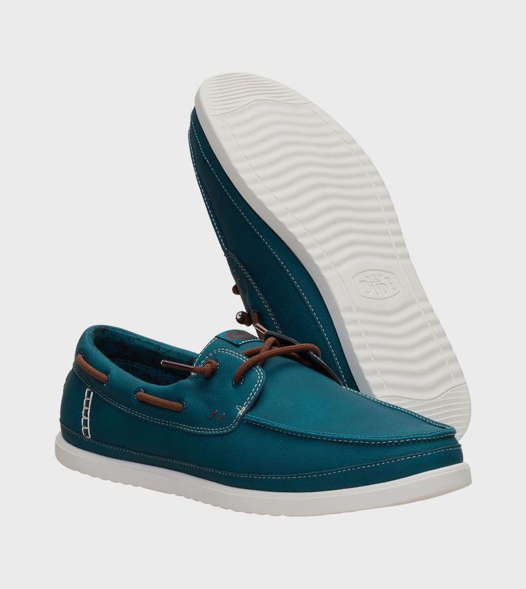 HEY DUDE Men Casual HARBOR Lo Classic Slip-On Shoes Green