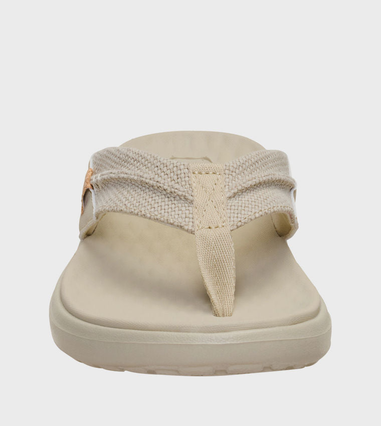 HEY DUDE Men Casual FINN Braided Flip-Flops Beige 45424_265