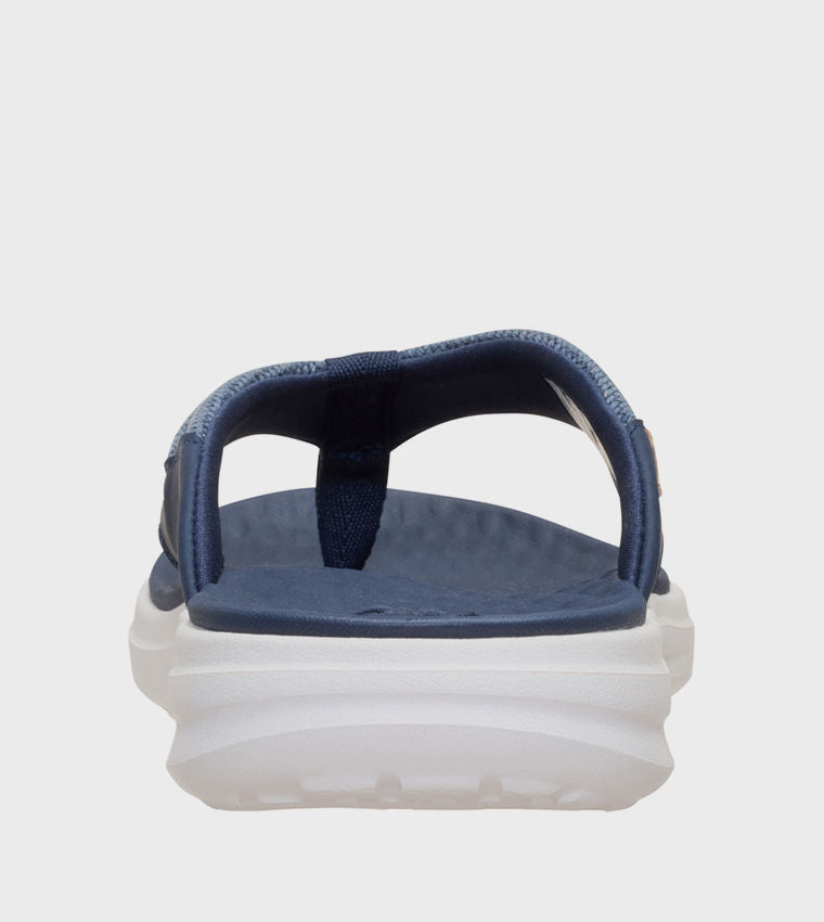 HEY DUDE Men Casual FINN Braided Flip-Flops Blue