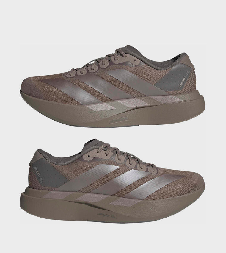 Adidas Adizero Evo SL Stripe Detail Running Shoes Brown