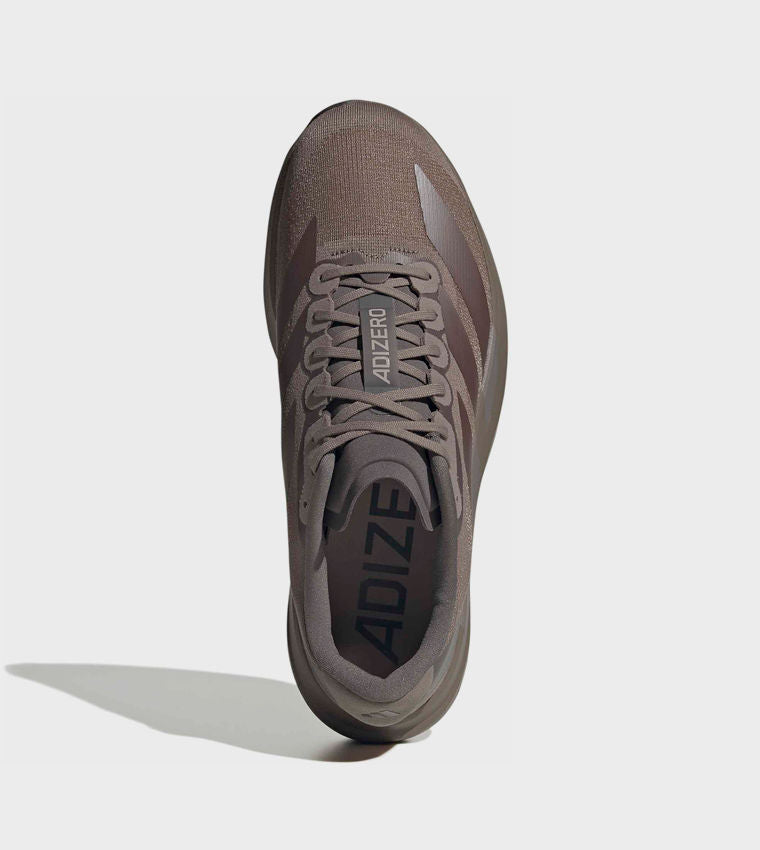 Adidas Adizero Evo SL Stripe Detail Running Shoes Brown