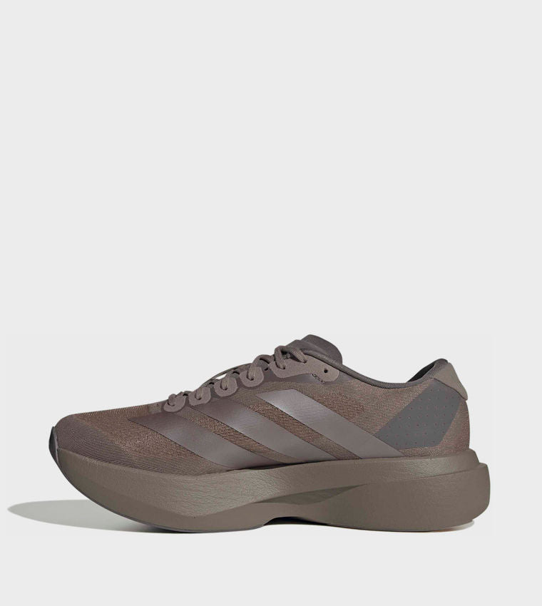 Adidas Adizero Evo SL Stripe Detail Running Shoes Brown