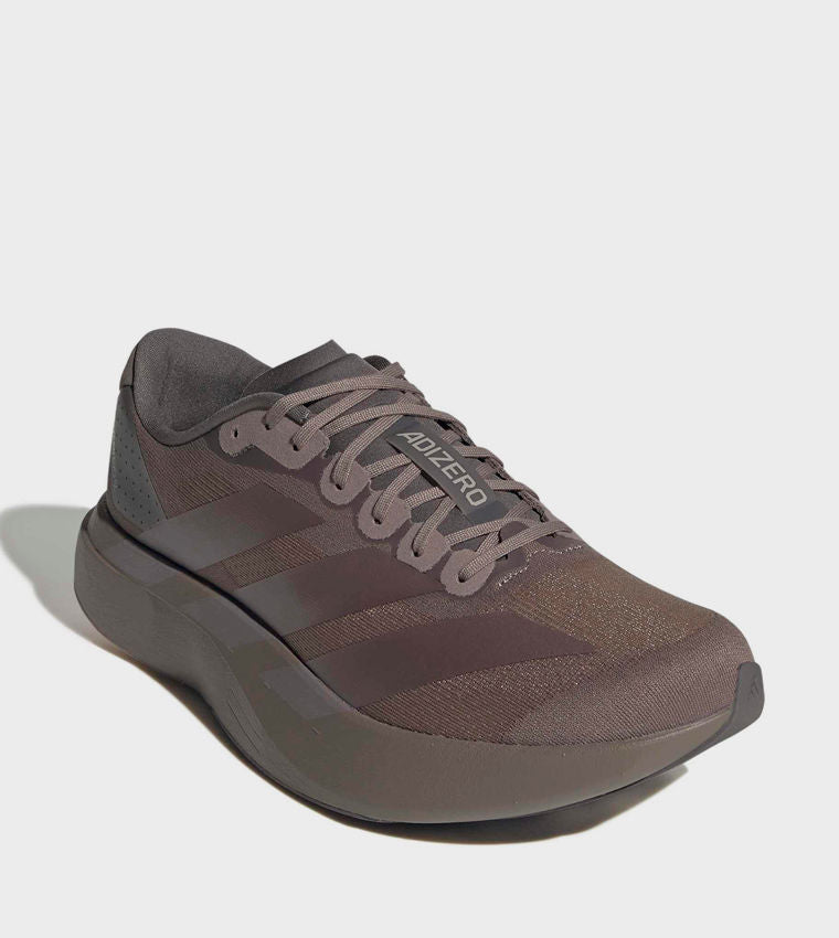 Adidas Adizero Evo SL Stripe Detail Running Shoes Brown