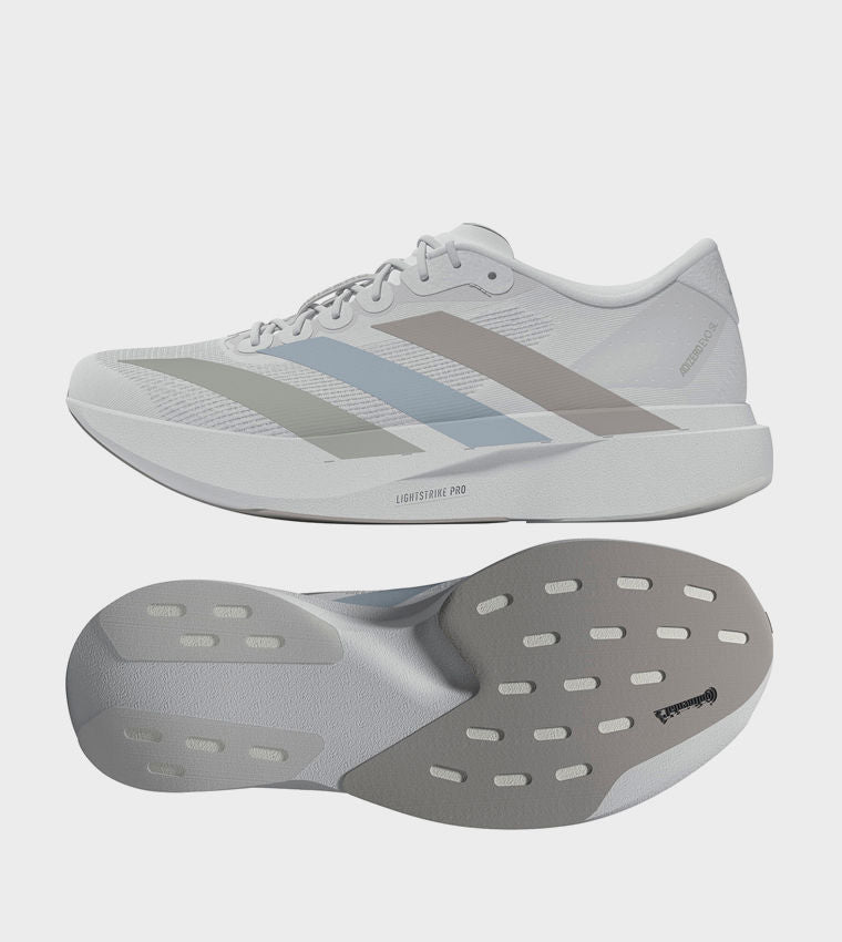 AdidasAdizero Evo SL Stripe Detail Running Shoes White