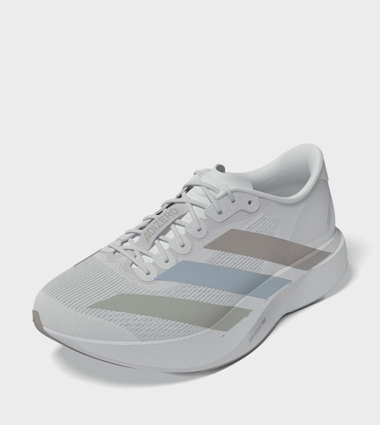 AdidasAdizero Evo SL Stripe Detail Running Shoes White
