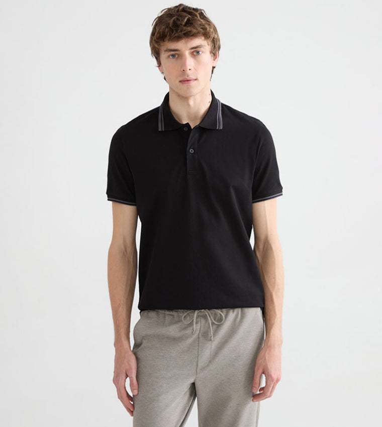 Short Sleeves Pique Polo T-Shirt