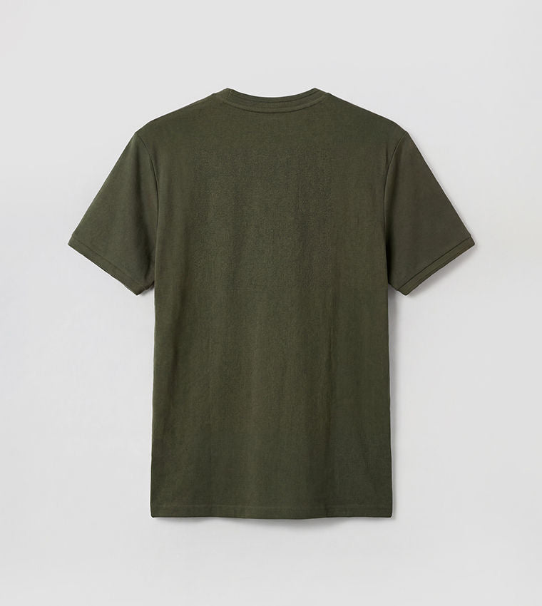 LC Waikiki Solid Short Sleeve Crew Neck T-Shirt Khaki