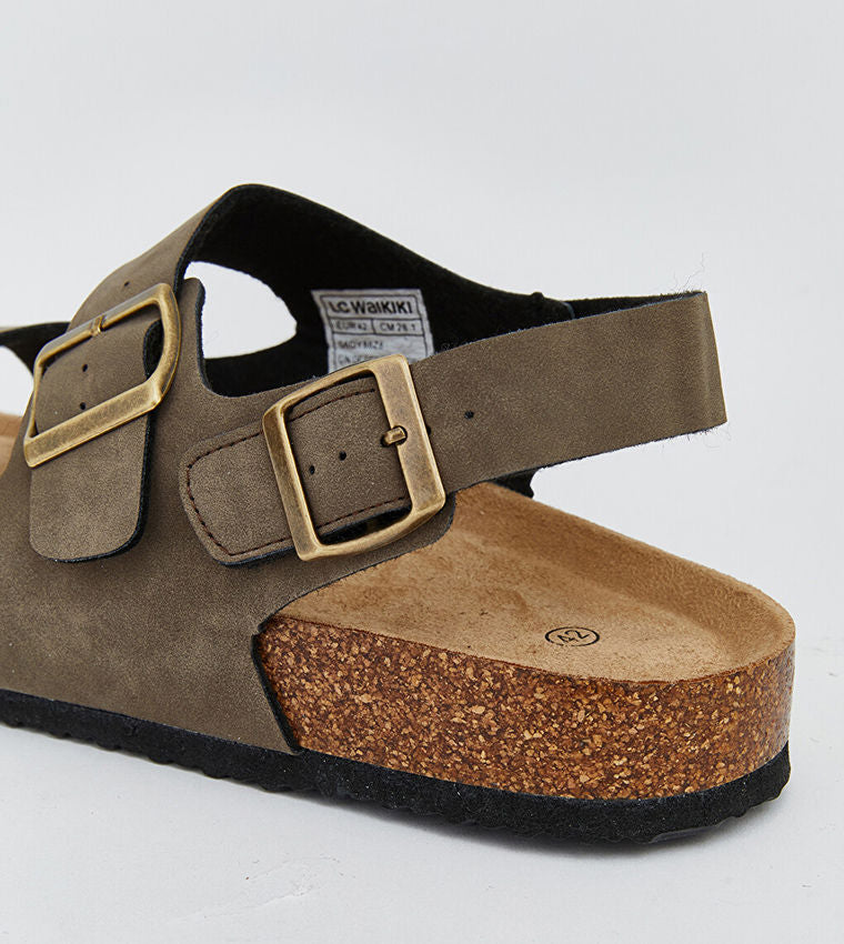 LC Waikiki Men Casual Solid Buckle Detail Slingback Sandals