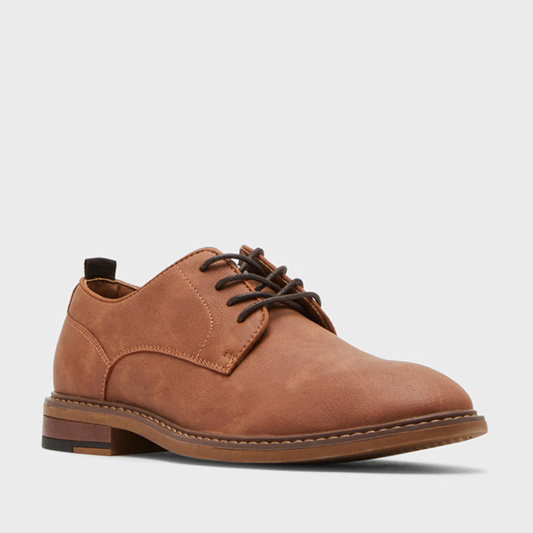 Steve Madden Men MEARNEST Solid Oxford Shoes Brown