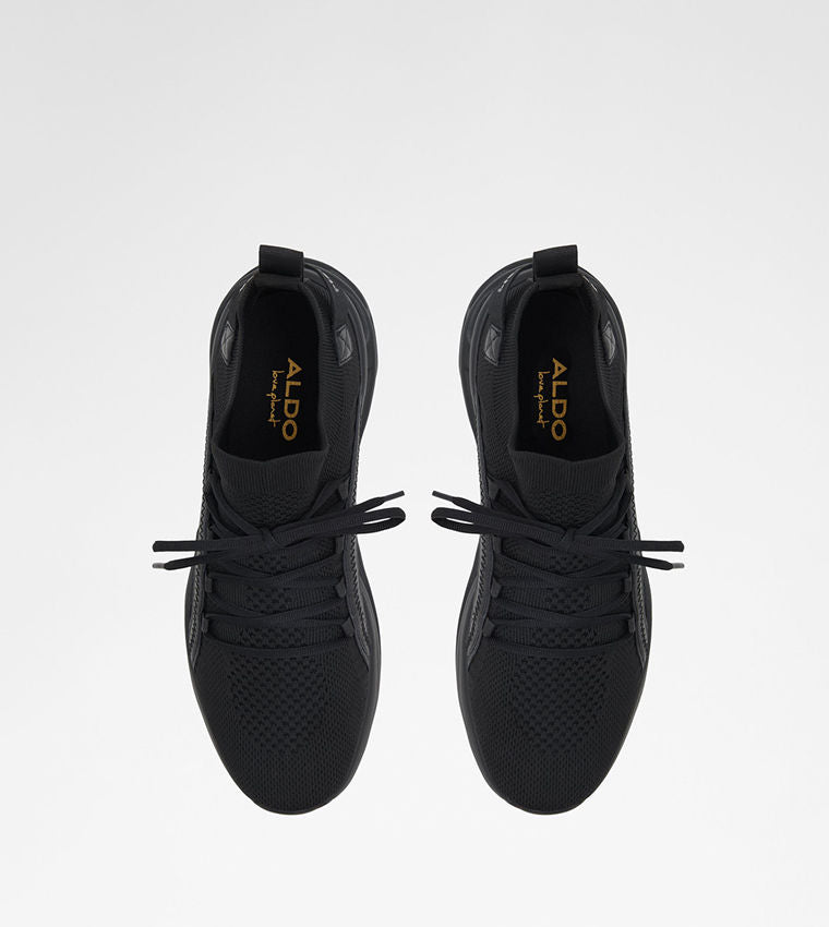 Aldo MOTIONX Lace Up Sneakers Black Low Top