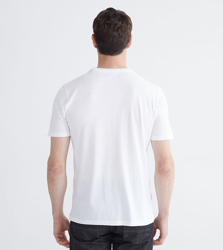 LC Waikiki Printed Short Sleeves T-Shirt White