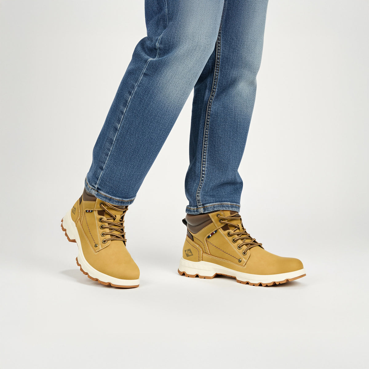 Lee Cooper Men Casual Lace-Up Chukka Boots Brown