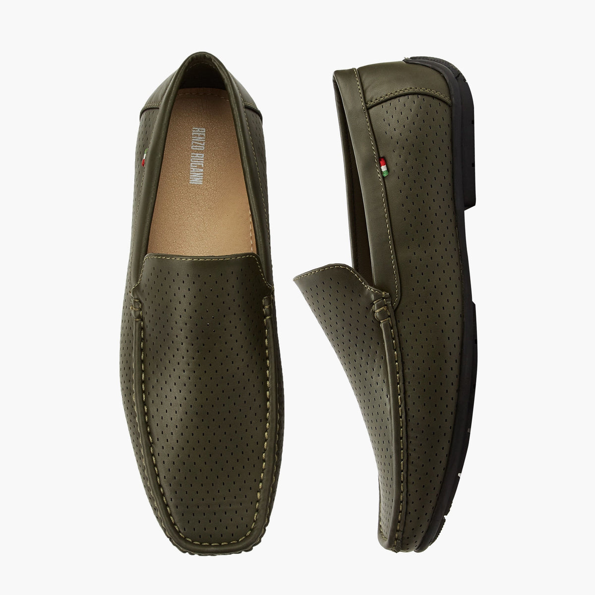 Renzo Ruganni Men Casual Textured Loafers
