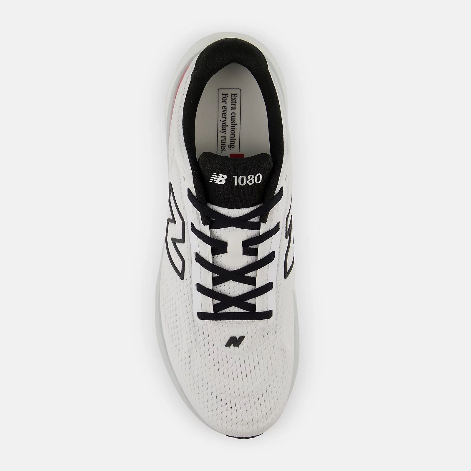 New Balance 1080v15 Running Shoes with Infinion Cushioning, White/Red/Green