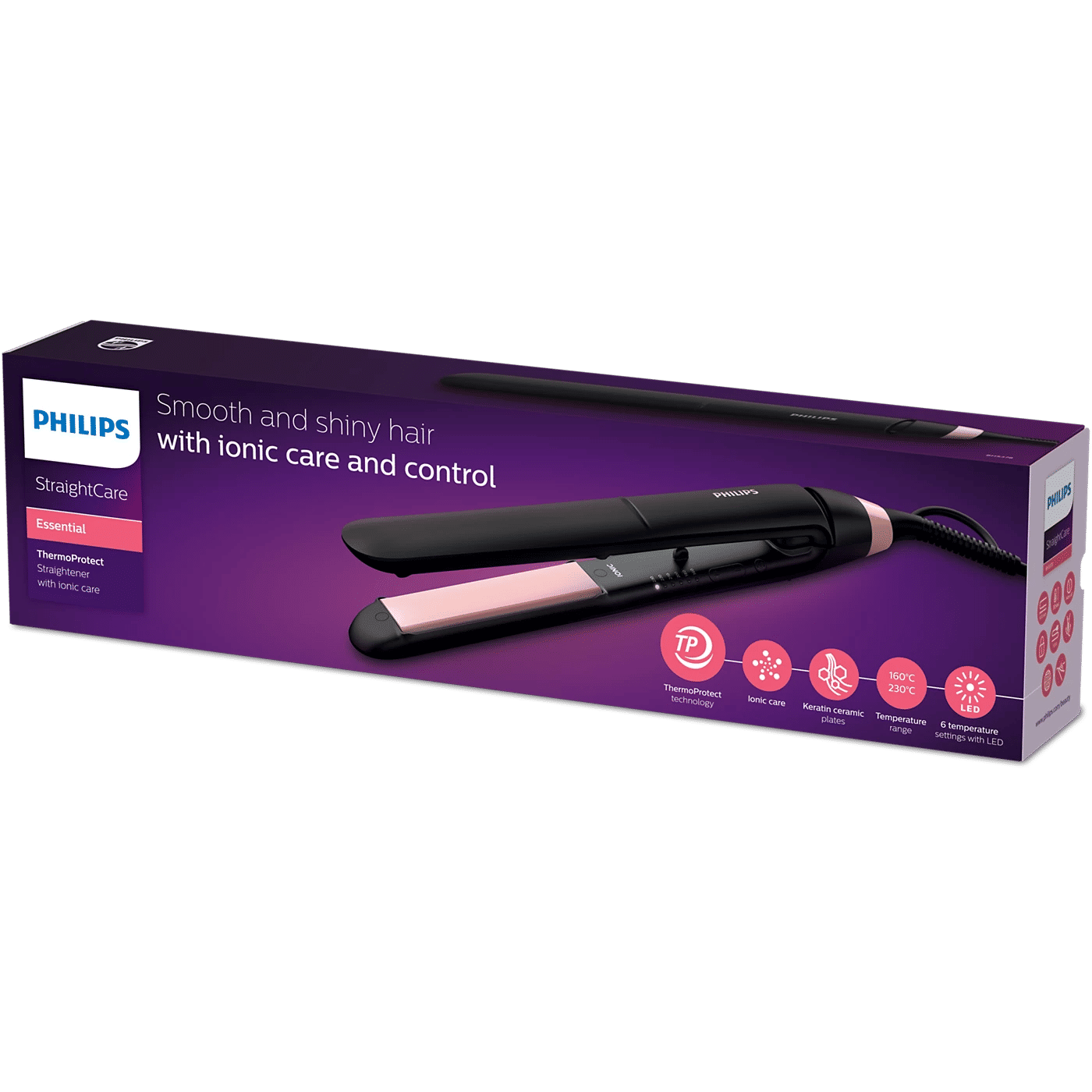 Philips StraightCare Essential Straightener BHS378/03
