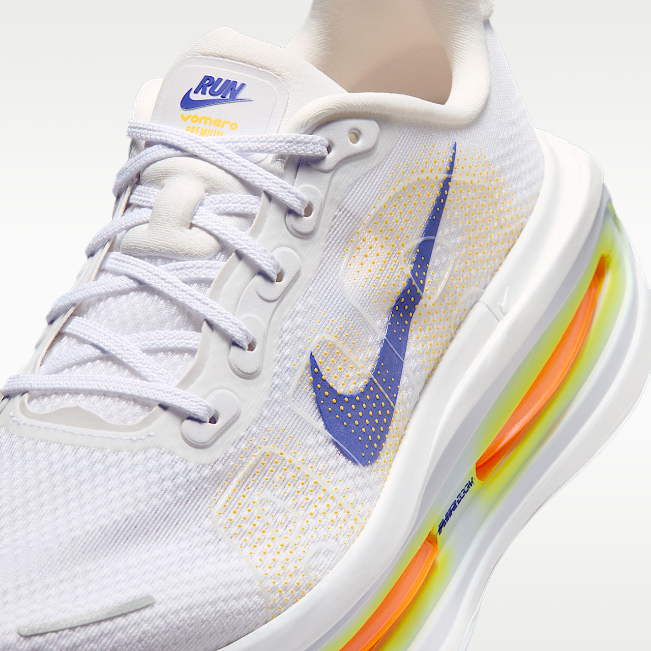 Nike Vomero Premium Men's Road Running Shoes White/Total Orange HQ2050-101