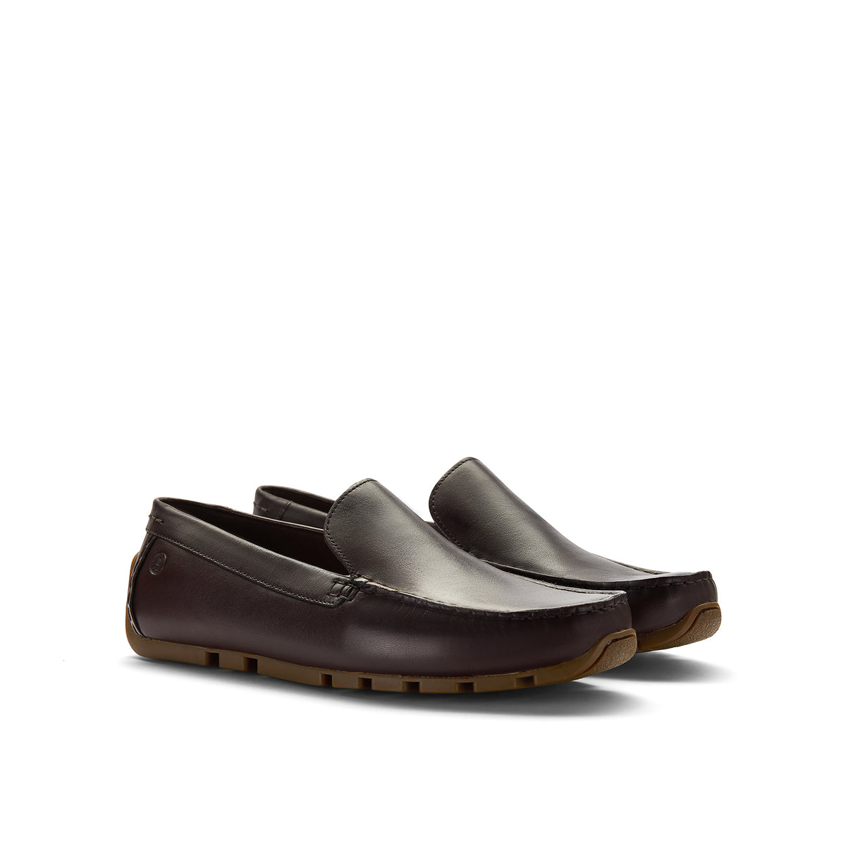 Clarks Corsley Plain Men's Slip-On Shoes Dark Brown Leather