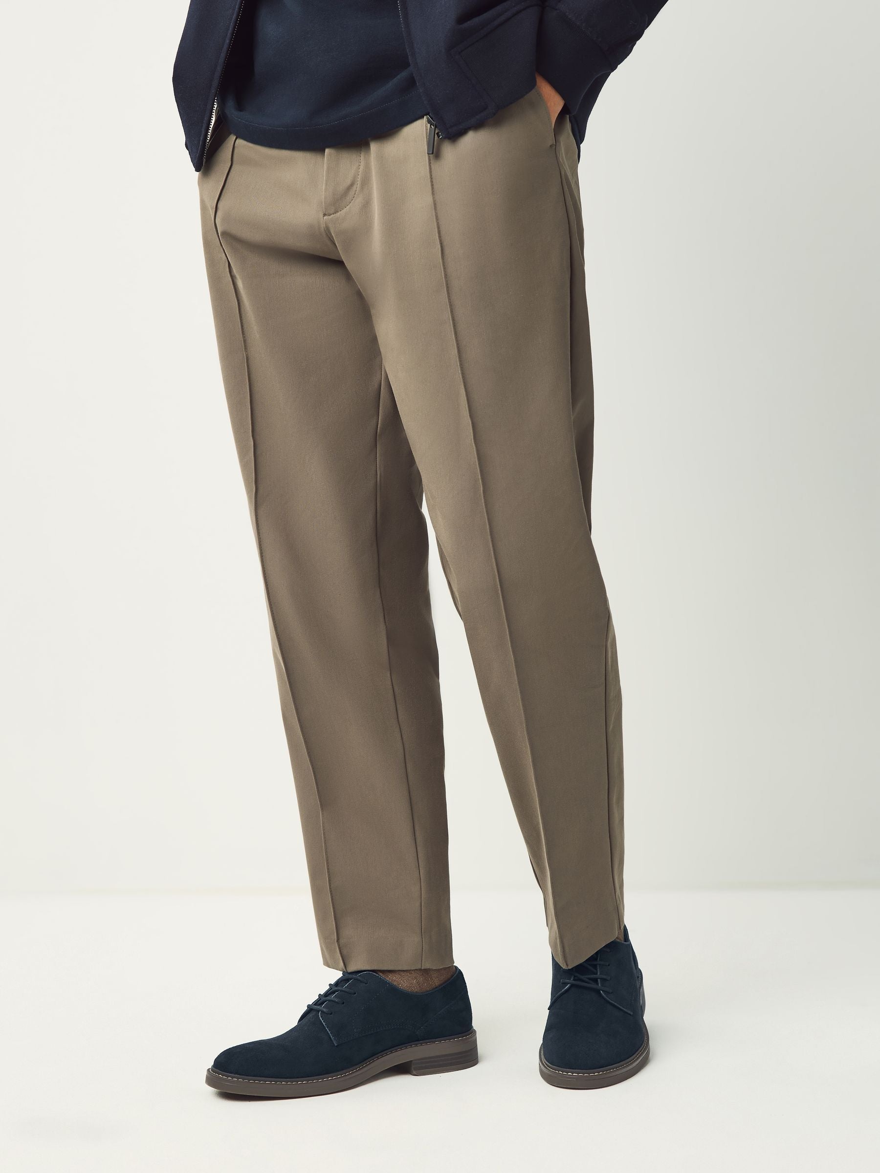 Next Suedette Derby Shoes Men's Navy Regular Fit