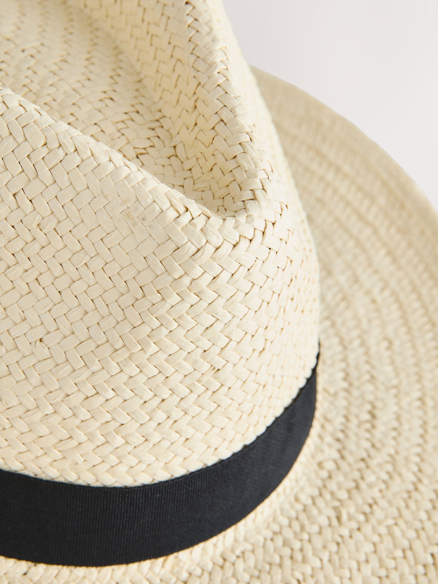 Next Cream Panama Hat Paper Construction S-M Size