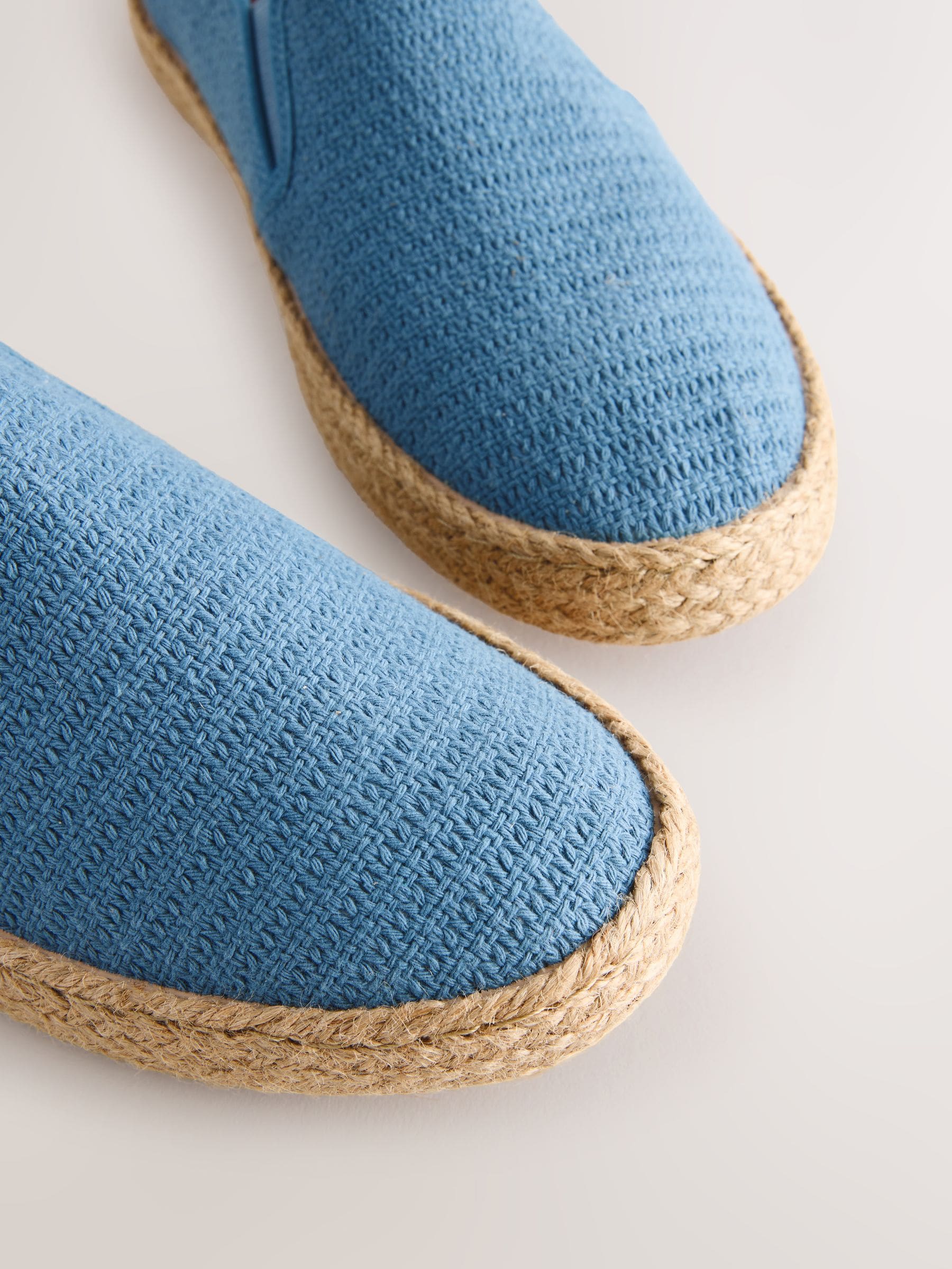 Next Blue Textured Men's Slip On Espadrilles Summer