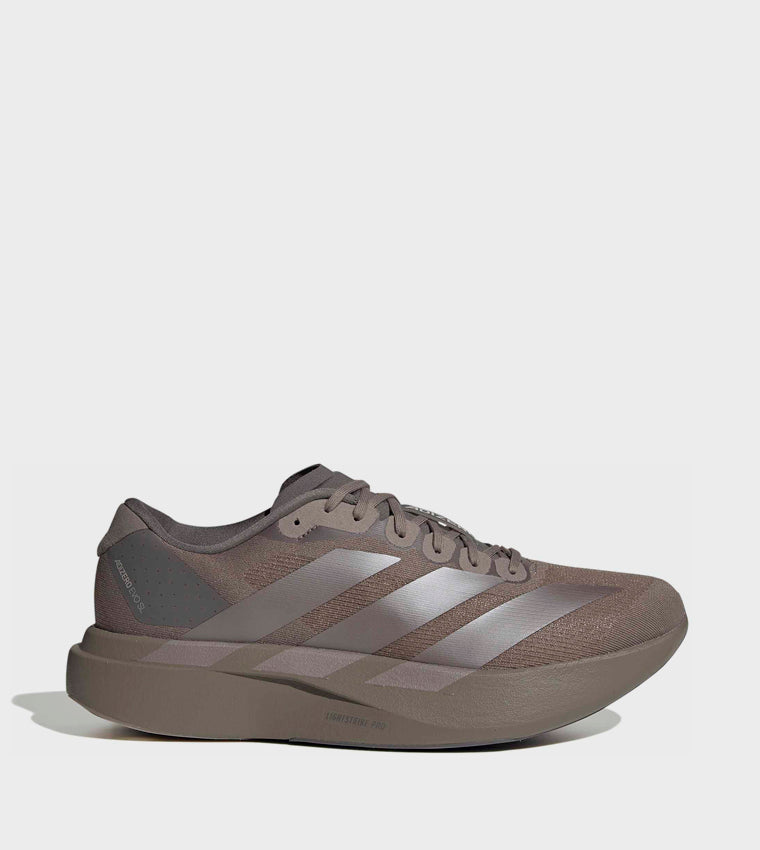 Adidas Adizero Evo SL Stripe Detail Running Shoes Brown