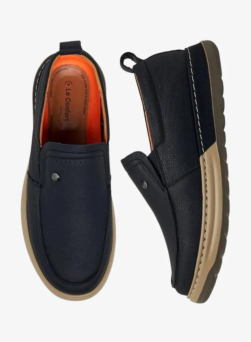Le Confort Men's Leather Loafer Black