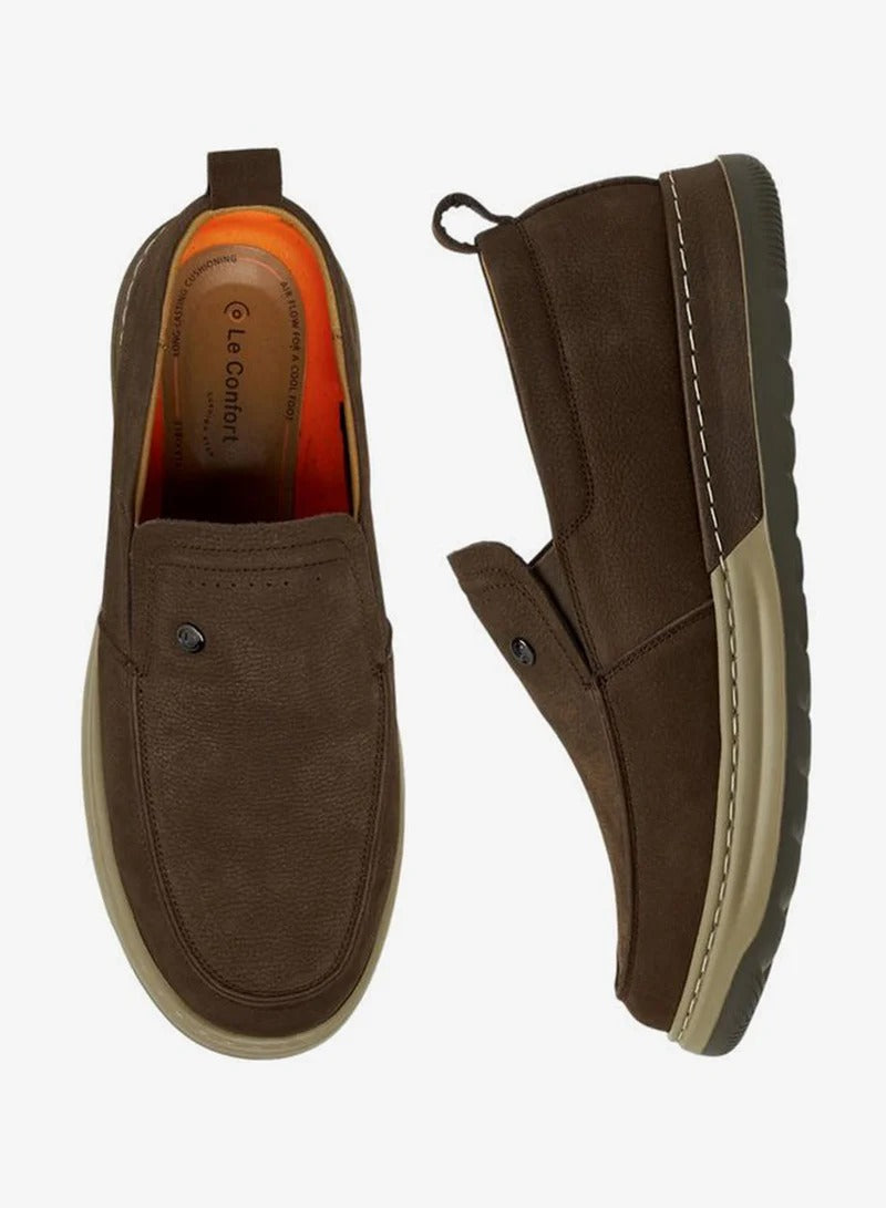 Le Confort Men's Leather Loafer Brown