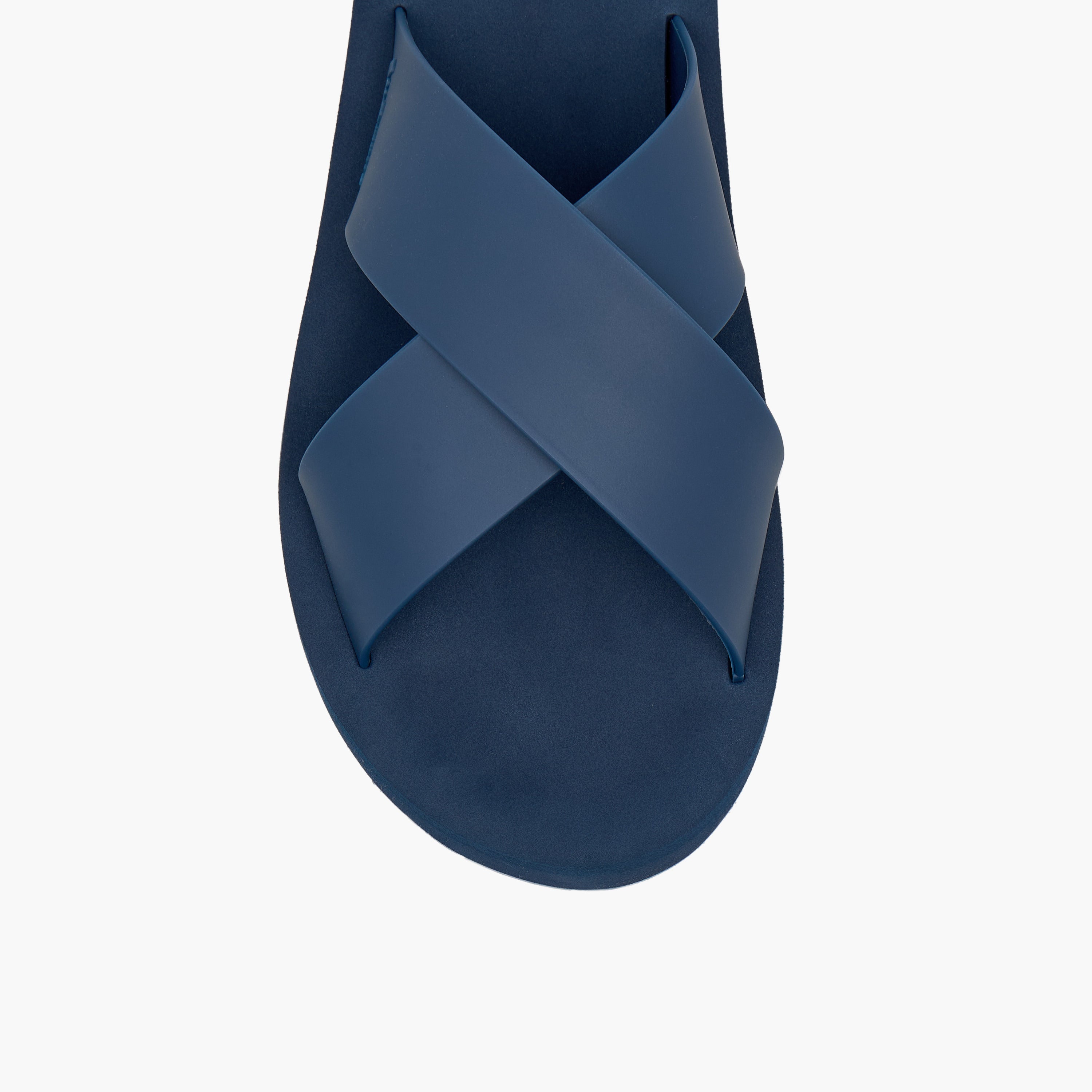 Lee Cooper Men's Logo Detail Cross Strap Flip Flops Blue