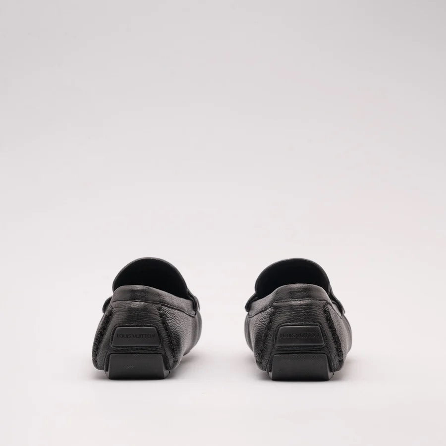 L.V Premium Grain Leather Loafer Men-Black