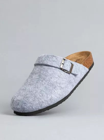 Max Buckle Accent Slip-On Mules